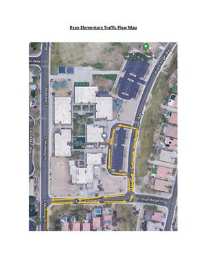 Ryan Elementary Traffic Flow Map